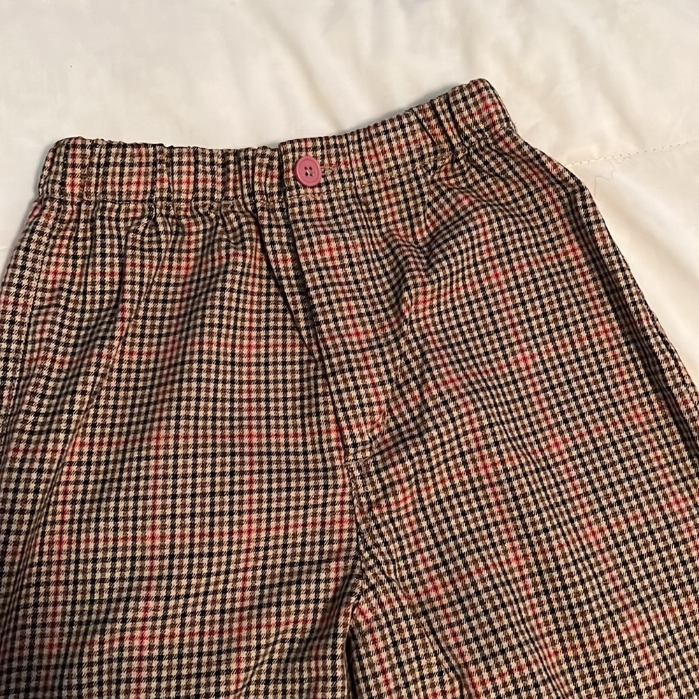 Plaid high waisted trousers! Size small - Picture 2 of 5